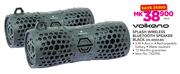 Volkano Splash Wireless Bluetooth Speaker Black VK-30000-BK-Each