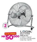 Logik 45cm Floor Fan FE-45C