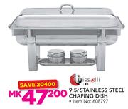 Tissolli 9.5Ltr Stainless Steel Chafing Dish