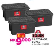 Big Jim 25Ltr Storage Boxes-For 3