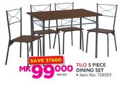 Tilo 5 Piece Dining Set