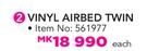Out & About Vinyl Airbed Twin