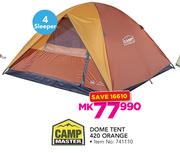 Camp Master Dome Tent 420 Orange