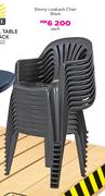 Antracite Ebony Lowback Chair Black-Each