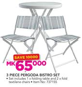3 Piece Pergoda Bistro Set