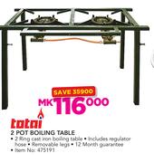 Totai 2 Pot Boiling Table