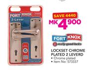 Fortknox Lockset Chrome Plated 2 Leverd