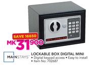 Mainstays Lockable Box Digital Mini