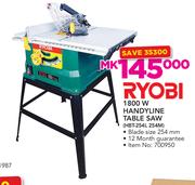 Ryobi 1800W Handyline Table Saw HBT-254L 254M