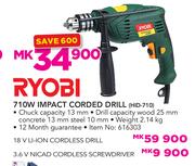 Ryobi 18V Li-Ion Cordless Drill