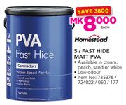 Homestead 5Ltr Hide Matt PVA