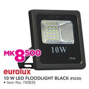 Eurolux 10W LED Floodlight Black FS230
