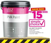 Simple Choice 20Ltr Matt PVA White