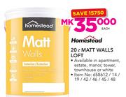 Homestead 20Ltr Matt Wall Loft