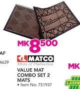 Matco Value Mat Combo Set 2 Mats