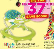 Little One Duck Walking Ring With Removable Washable Seat Pad