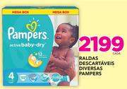 Fraldas Descartáveis Diversas pampers-cada