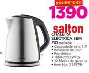 Salton 1.7Ltr Chaleira Electrica Sem Fio SECK23