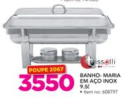Tissolli Banho-maria em Aço Inox-9.5ltr