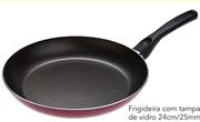 Frigideira Com Tampa de vidro 24cm/25mm