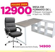 Mesa em  Formato de L