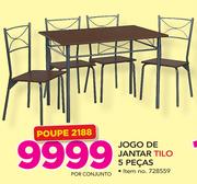 Jogo De 5 Pecas Jantar Tilo-Por Conjunto