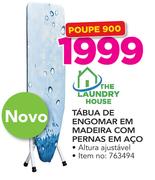 The Laundry House Tábua de Engomar EM Madeira Com Pernas EM Aço