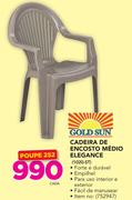 Gold Sun Cadeira de encosto Médio elegance 1020-ST