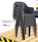 Antracite Cadeira de Encosto Baixo Ebony -cada
