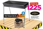 Ketla Justin Bonello Churrasqueira Grande Kettle + Charcoal