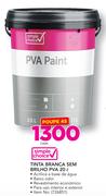 Simple Choice Tinta Branca Sem Brilho PVA-20ltr