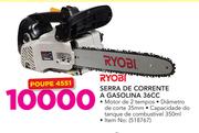 Ryobi Serra de corrente a Gasolina 36CC