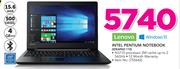 Lenovo 15.6" Intel Pentium Notebook Ideapad 110