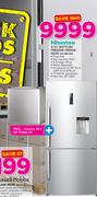 Hisense 610ltr Bottom Freezer Fridge Inox H610BI-WD + Hisense 46ltr Bar Fridge S/S