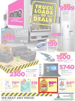 Game Lesotho : Truck Loads Of Deals (28 Sep - 11 Oct 2017), page 1