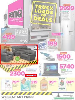 Game Lesotho : Truck Loads Of Deals (28 Sep - 11 Oct 2017), page 1