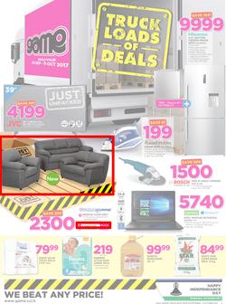 Game Lesotho : Truck Loads Of Deals (28 Sep - 11 Oct 2017), page 1