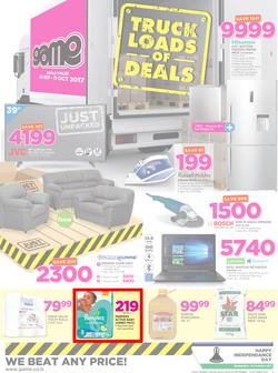 Game Lesotho : Truck Loads Of Deals (28 Sep - 11 Oct 2017), page 1