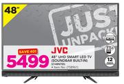 JVC 48" UHD Smart LED TV (Soundbar Built-In) LT-48N785