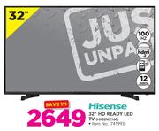 Hisense 32" HD Ready LED TV HX32M2160