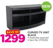 Curved TV Black Unit