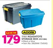 Addis 110ltr Roughtote Storage Box 99310BK-Each