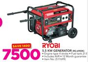 Ryobi 5.5KW Generator RG-6900K