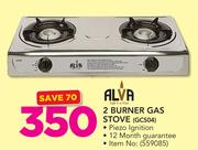 Alva 2 Burner Gas Stove GCS04