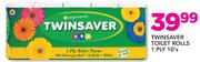 Twinsaver Toilet Rolls 1 Ply-10's