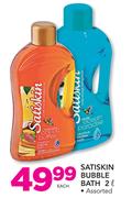 Satiskin Bubble Bath Assorted-2ltr Each