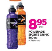 Powerade Sports Drink Assorted-500ml Each