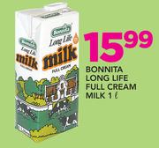 Bonnita Long Life Full Cream Milk-1ltr