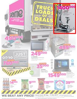 Game Uganda : Truck Loads Of Deals (28 Sep - 11 Oct 2017), page 1