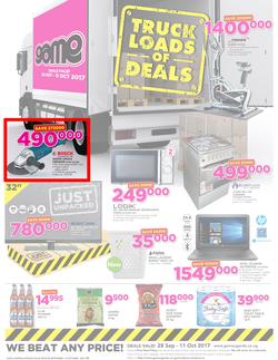 Game Uganda : Truck Loads Of Deals (28 Sep - 11 Oct 2017), page 1